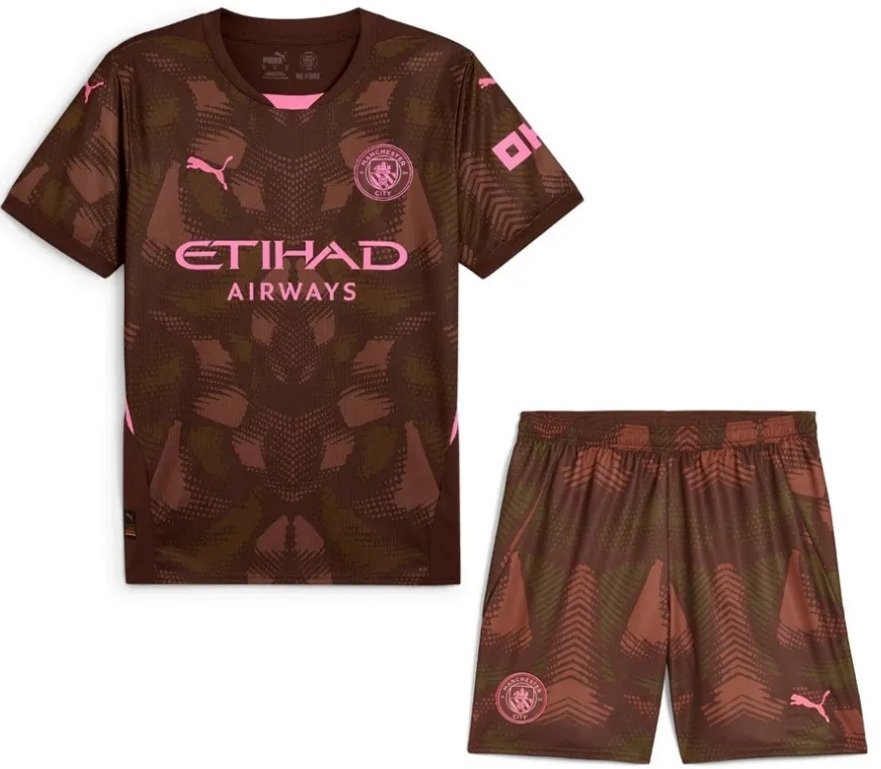 Kit infantil Goleiro I Manchester City 2024 2025 Puma oficial